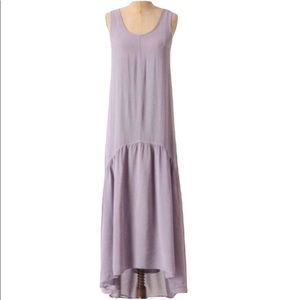 Anthropologie Left of Center Lavender Maxi Dress